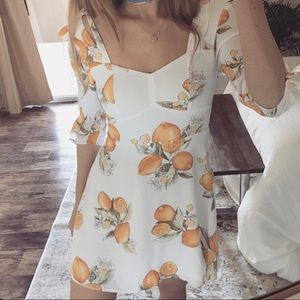 NWOT for love and lemons limonada dress